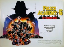 POLICE ACADEMY 6: CITY UNDER SIEGE 1989 Bubba Smith UK QUAD POSTER