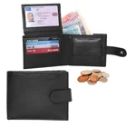 Designer Mens Leather Wallet RFID SAFE Contactless Card Blocking ID Protection