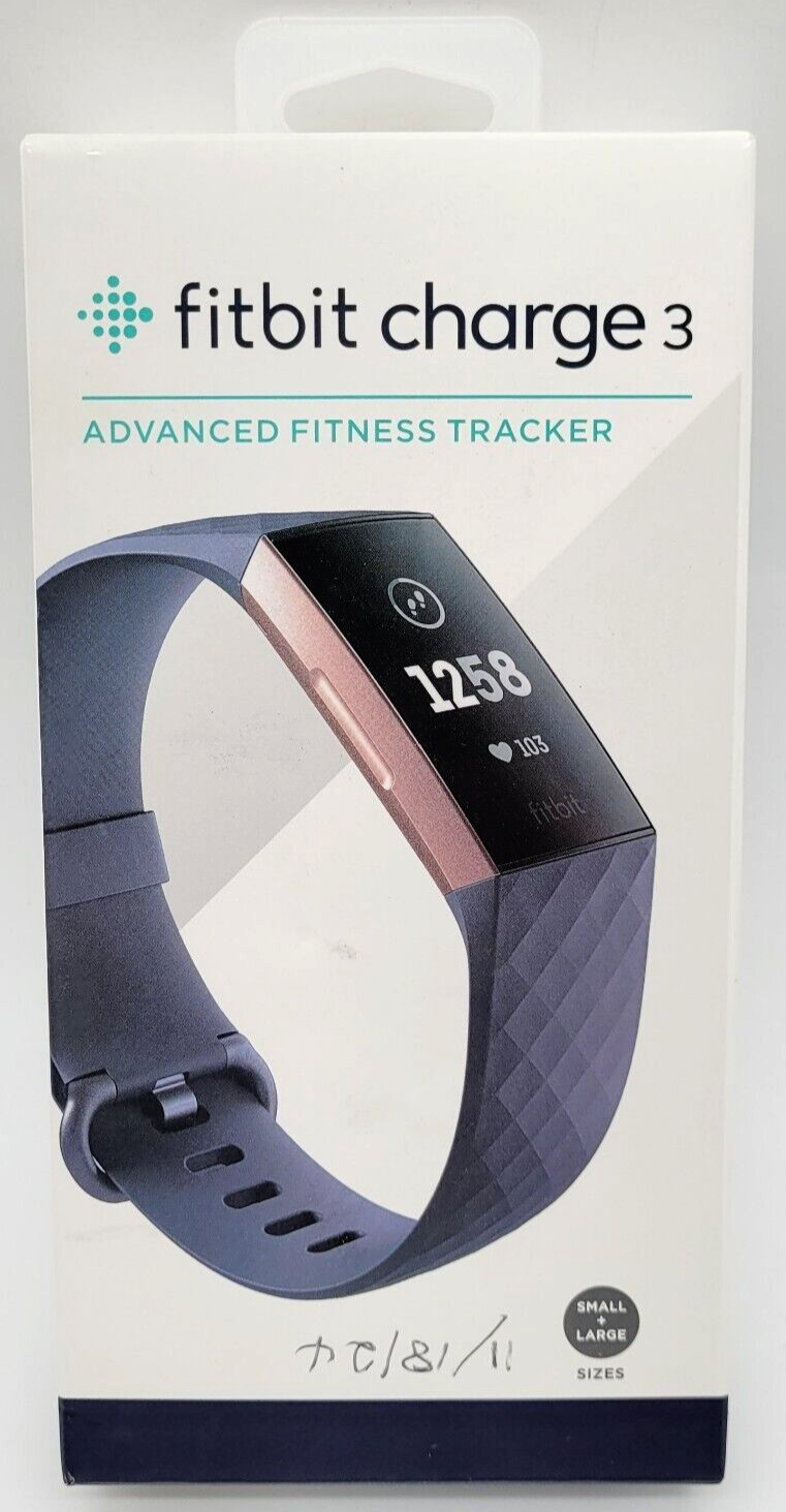 Fitbit Charge 3 Advanced Fitness Activity Tracker Watch Lavender Strap-image