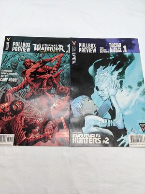 Lot Of (2) Valiant First Pullbox Preview Comic Books