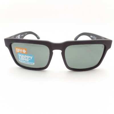 Spy Optics Helm Soft Matte Black Polarized Gray Green New