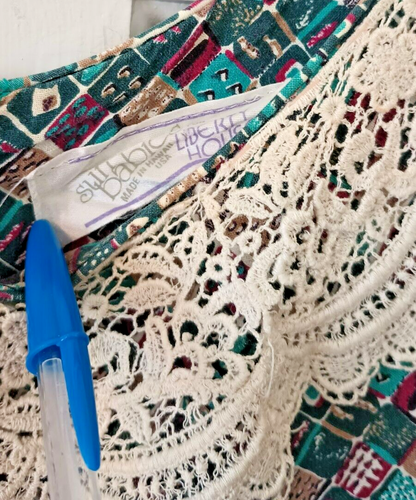 Vestido Pradera Hawaiano De Colección Liberty House x Sun Babies Muu Muu Ditsy Estampado Mediano - Imagen 5 de 9