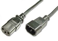 1.5M IEC MAINS EXTENSION CABLE - IEC C13 SOCKET TO C14 PLUG