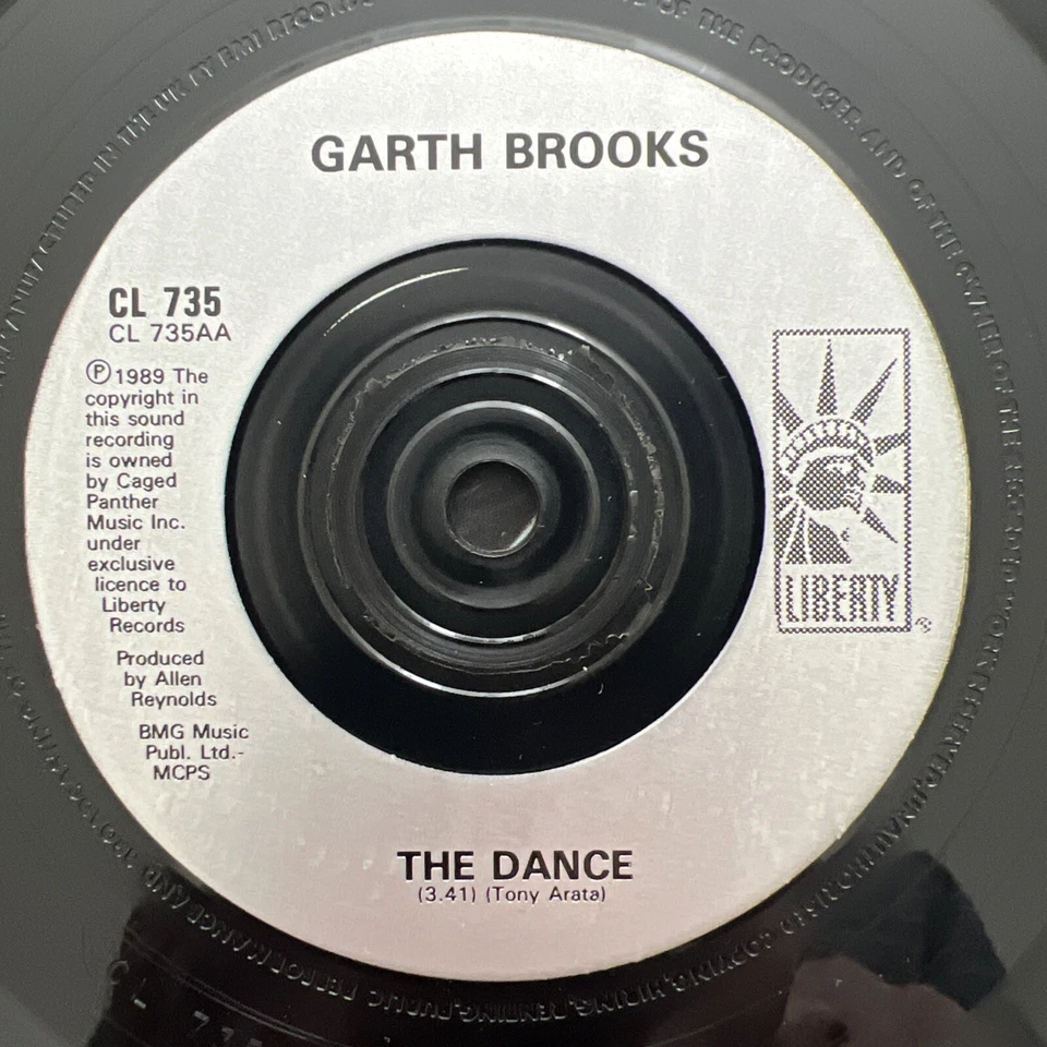 Garth Brooks – The Dance 7'' Vinyl Single 1995 CLEANED/TESTED EX/VG+ VIDEO CLIP - Image 3 of 4