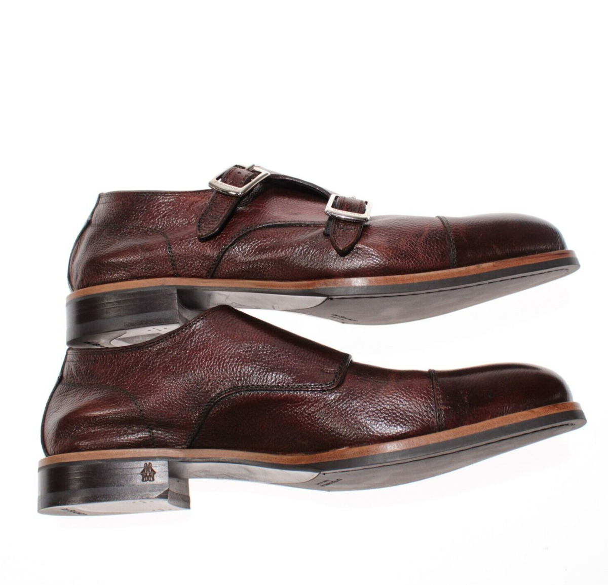 Di Bianco NWB Isernia Double Monk Strap Dress Shoes Size 9 US in Brown Suede Di Bianco NWB Isernia Suede Double Monk Strap Dress Shoes  main image 3