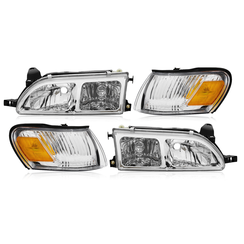 Juego De Faros Delanteros Y Luces De Esquina Estilo DX Para Toyota Corolla 1993-1997, Piezas De Coche Estándar 12V, Accesorios Para Automóvil