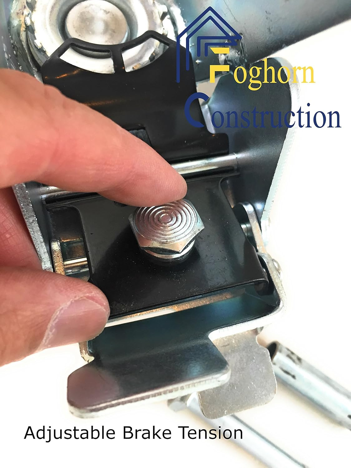 6 Inch - 6" X 2" Industrial Casters - 2 Fixed and 2 Swivel Caster Wheels with Br