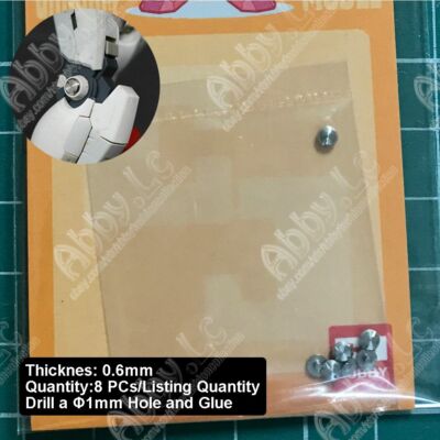 for MG 1/100 HG RG 1/144 Model 8PCs Metal Armor Joint Detail up Screws Φ3mm Part