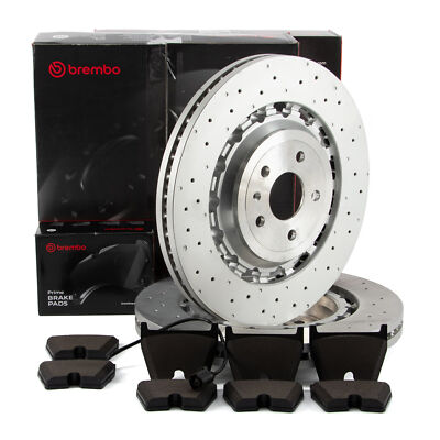 BREMBO Bremsscheiben Ø 370mm + Beläge Sensor für AUDI TTRS (FV) PR-1LU/1ZK vorne