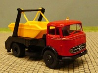 1/87 Brekina Mb 328 Absetzkipper Rot/Schwarz 48026