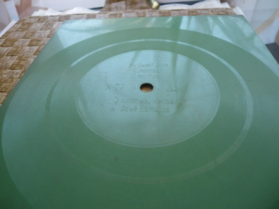 FLEXIPLATTE HARRISON MY SWEET LORD + Dave Edmunds - I Hear You Knocking RARE 2 - Bild 2 von 2