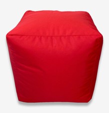 Beanbag Cube Footstool water resistant bean bag indoors Outdoors Garden Beanbags