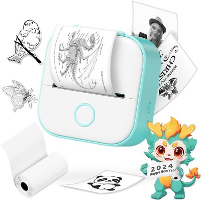 Phomemo T02 Mini Tragbarer Aufkleber Drucker Bluetooth Drahtloser Thermodrucker