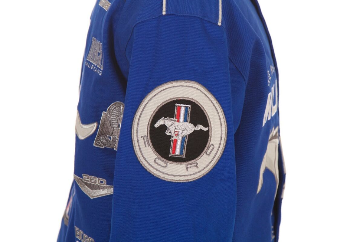 Authentic Mustang Racing Embroidered Cotton Jacket JH Design Authentic Mustang Racing Embroidered Cotton Jacket JH Design
