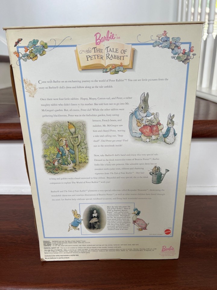 New Mattel Multicolor Collector Edition Barbie The Tale Of Peter Rabbit ...