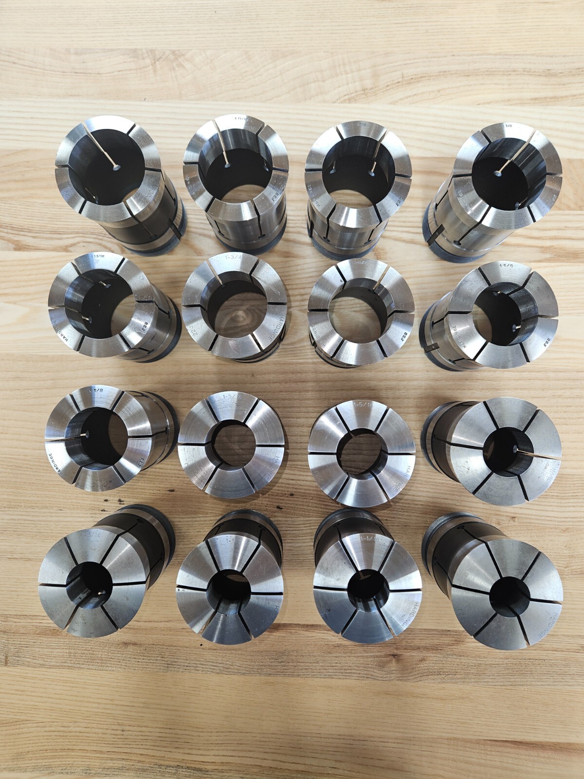 Hardinge 22J Round Collet in Good Condition 1" to 2" Pull Down Menu