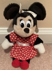 Minnie Mouse Vintage 8-inch Plush Polka Dot Dress Applause