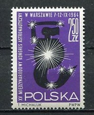 35714) POLAND 1964 MNH Astronautical Congress, Warsaw 1V.