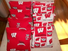 Set of 8 Wisconsin Badgers Cornhole Bags