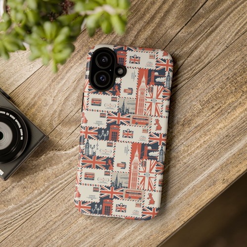 British Icons Phone Case - Union Jack, Big Ben, British Flag, London, Wrap Print - Picture 17 of 177