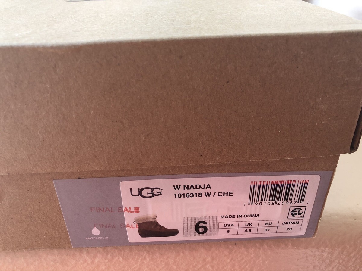 Ugg W Nadja 1016318 Che Size 6 | eBay