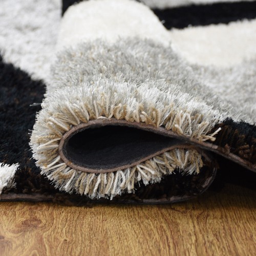 Hand Tufted Shag Polyester Area Rug Contemporary Multicolor BBH Homes BBK00047 - Picture 95 of 97