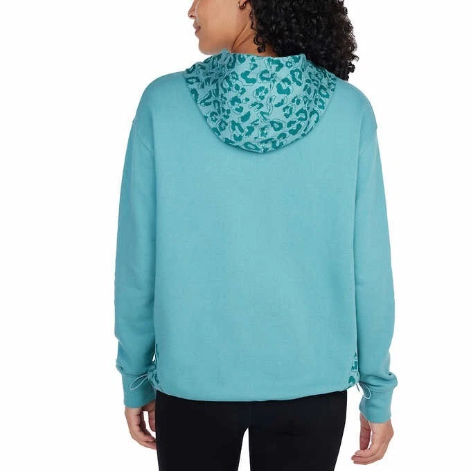 NWT CHAMPION AQUA TONIC COLOR BLOCK LONG SLEEVE HOODIE SZ L #D823 | eBay