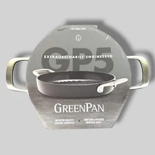 GreenPan | Hard Anodized Grill Pan, 11", Black | New in Box