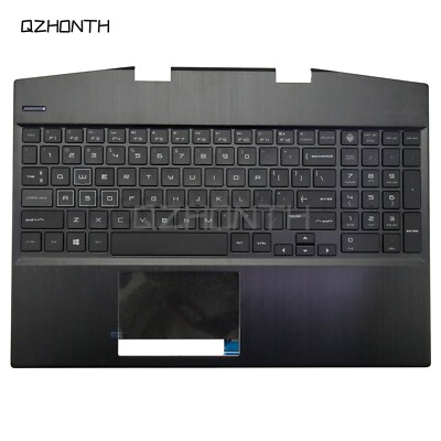 New For HP Omen 15-DH Palmrest Upper Case with RGB Backlit Keyboard AM2JZ000430