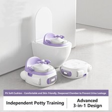 Potty Training Toilet Toddler Comfortable Cushion Easy-to-Clean and Anti-Slip