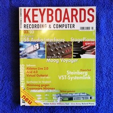 Keyboards 03-2003, Moog Voyager, Ableton Live, Creamware Minimax Minimoog