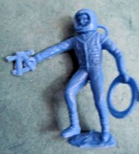 Vintage MPC blue Spaceman with a whip plastic figure toy