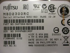 FUJITSU - MBD2300RC - 300GB 10000RPM 2.5" SAS HDD