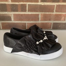 Dirty Laundry Womens Jean Genie Low Top Slip On Flats Jeweled US 7.5 M