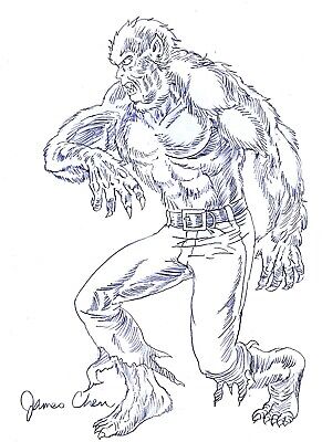 Werewolf by Night, in the October 2022: Children of the Night Comic Art  Sketchbook