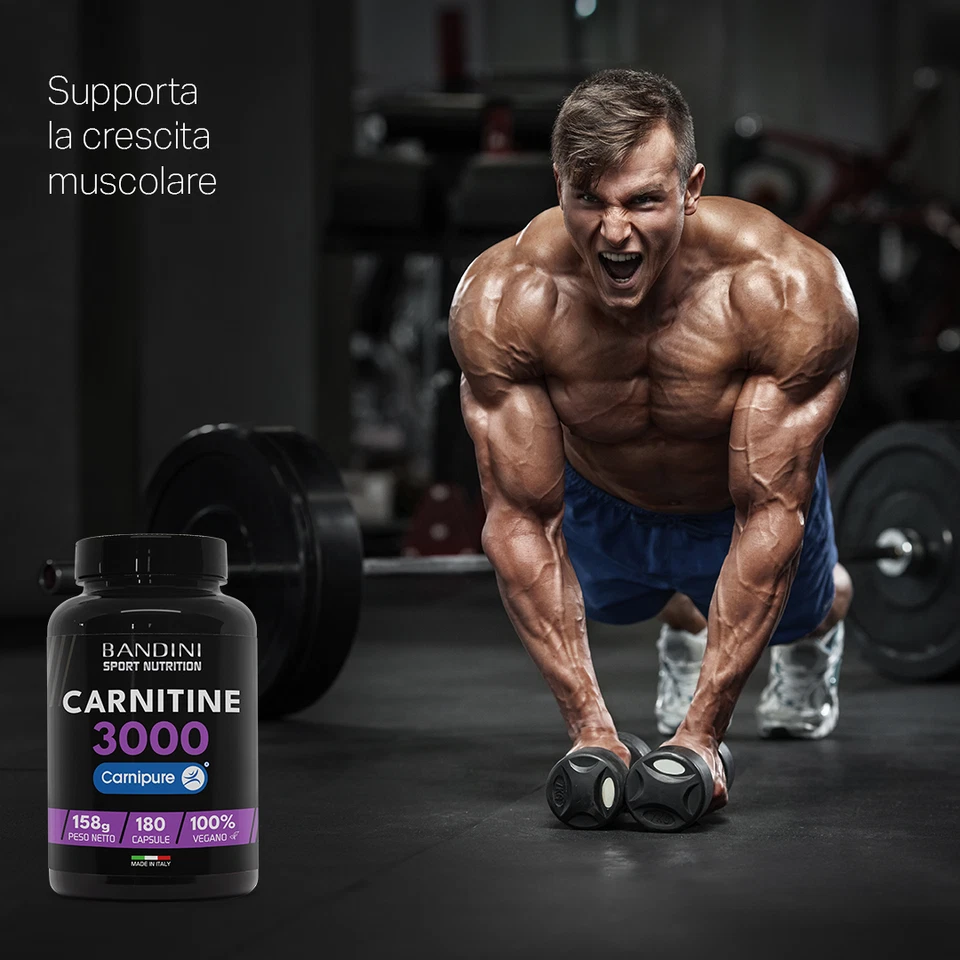 Bandini® L-Carnitina 3000-180 capsule Energia e Recupero Muscolare - Immagine 4 di 4