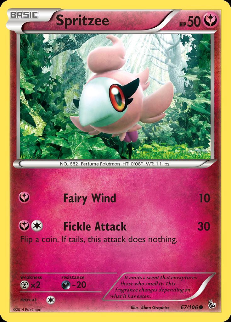 Pokemon Spritzee (67/116) Flashfire LP