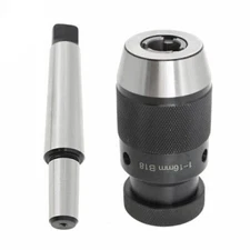 MT3-B18 1-16mm Keyless Precision Self Tighten Lathe Drill Chuck+Taper Arbor Kit