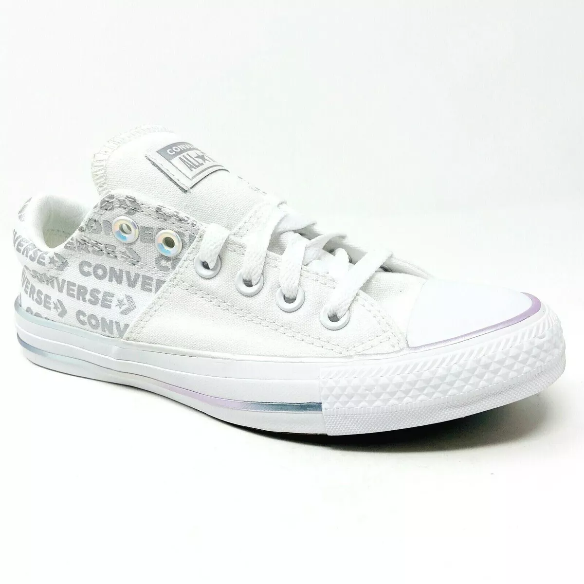 Converse CTAS Madison Ox White Silver Womens Size 5 Casual Shoes