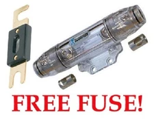 PREMIUM Waterproof ANL Fuseholder Fuse Holder Car Audio Install + FREE FUSE