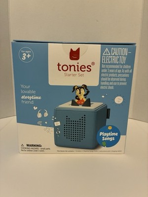 New Tonies Toniebox Audio Player Starter Set with Playtime Puppy Blue