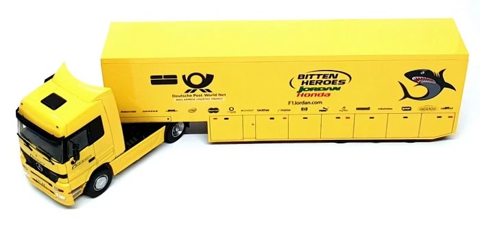 Altaya масштаб 1/43 RT03 - Mercedes Benz F1 транспортер грузовик Jordan - желтый - Изображение 4 из 4