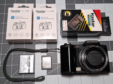 Olympus SZ-14 Cam Lot TESTED, 1x 32gb SD, 1x OEM Batt, 2x Kastar Batt W/charger