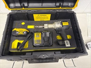 Stanley PB2500N Cordless Lockbolt Tool & 1 DeWalt Batteries/Charger/ Case