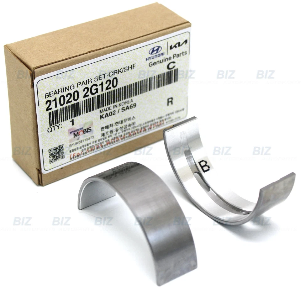 Genuine 10pcs Main Bearings for 2006-21 Genesis Hyundai Kia 2.0 2.4L 21020-2G120 Foto 2 de 4