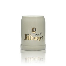Bitburger Bier Glas 0,5l Krug Seidel Humpen Henkel Gl&auml;ser Ton Gastro Steingut