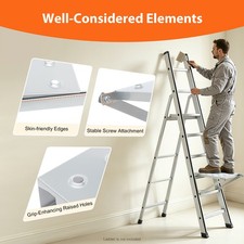 Ladder Work Platform Accessory Work Platform for Hanging in Ladders Sliver