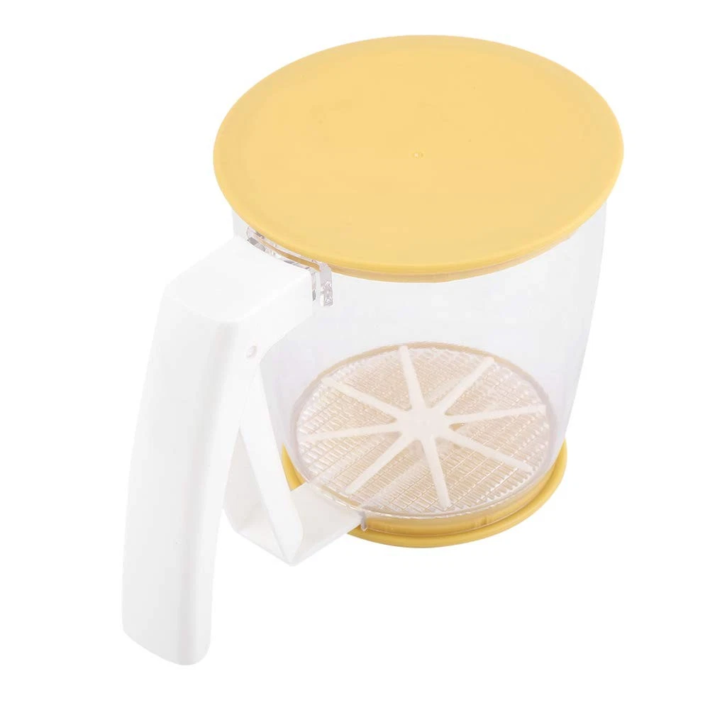 Hand held Cup Flour Sifter Strainer Powder Mesh Sieve Baking Supplies Tools w...
