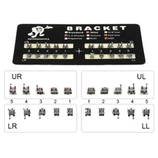 Dental Orthodontic Bracket Braces Mini Roth 022 Slot Hooks 345 Metal