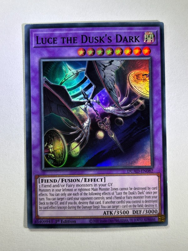 Luce the Dusk's Dark DUAD-EN082 Super Rare 1st Edition YuGiOh Card NM
